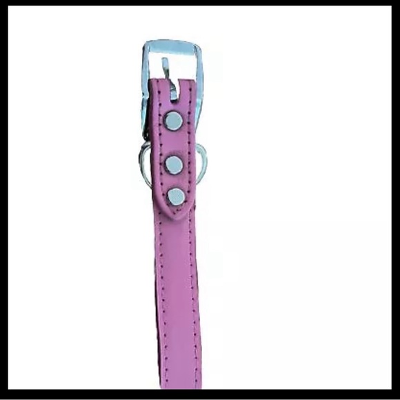 OmniPet Signature Leather Pet Collar, Pink, 3/4 by 20" NWT - Picture 5 of 6